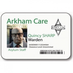 Arden Quincy Sharp Arkham Asylum Staff Halloween Costume Accessory 